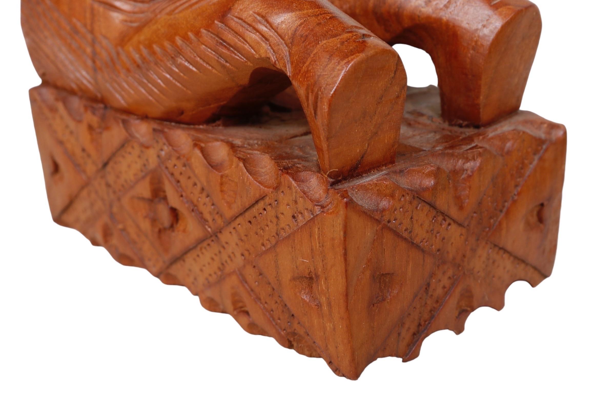 Teak Elephant Bookends - a Pair For Sale 4