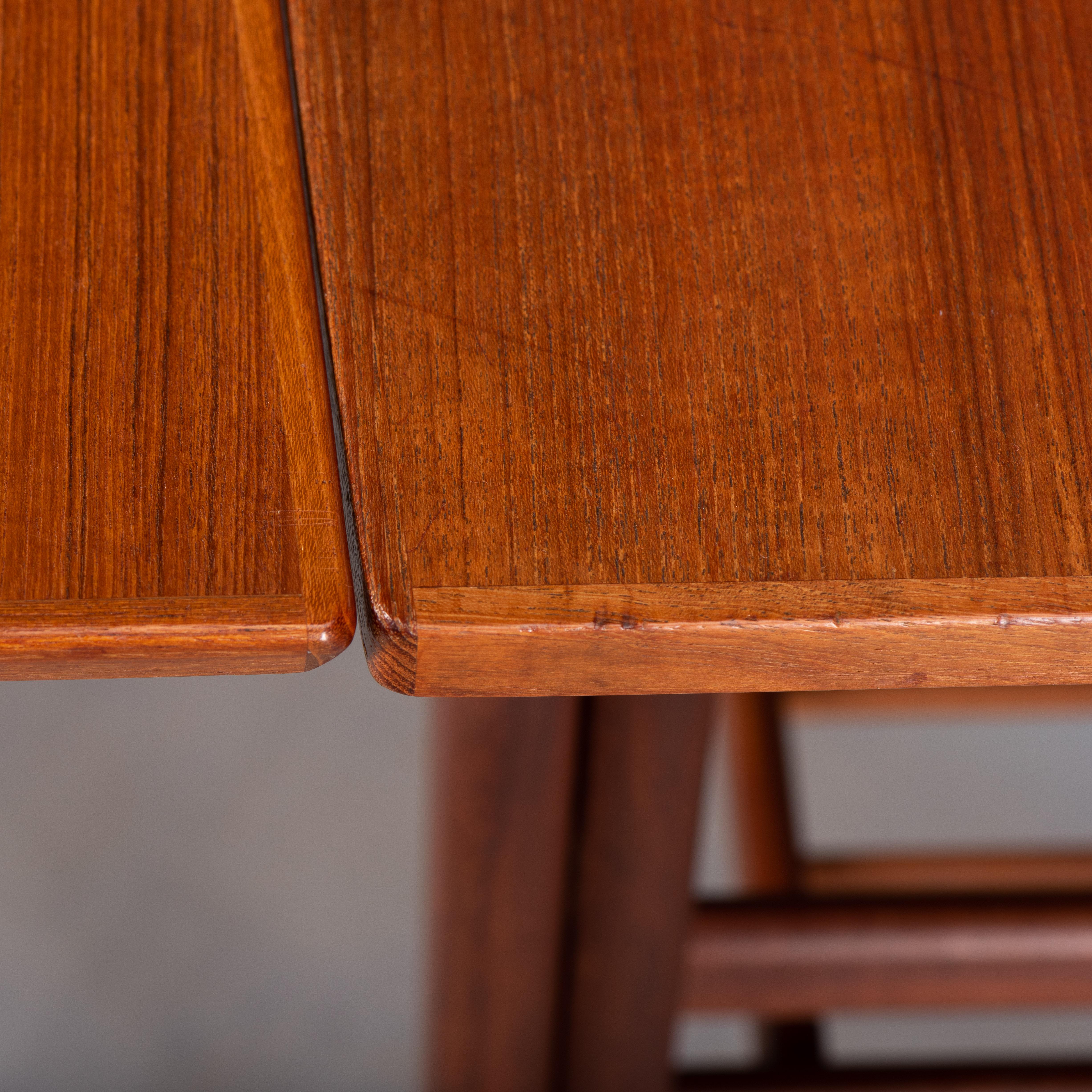 Teak 'Elevator' Table by Kai Kristiansen for Vildbjerg Møbelfabrik, 1960s In Good Condition In Breda, Netherlands