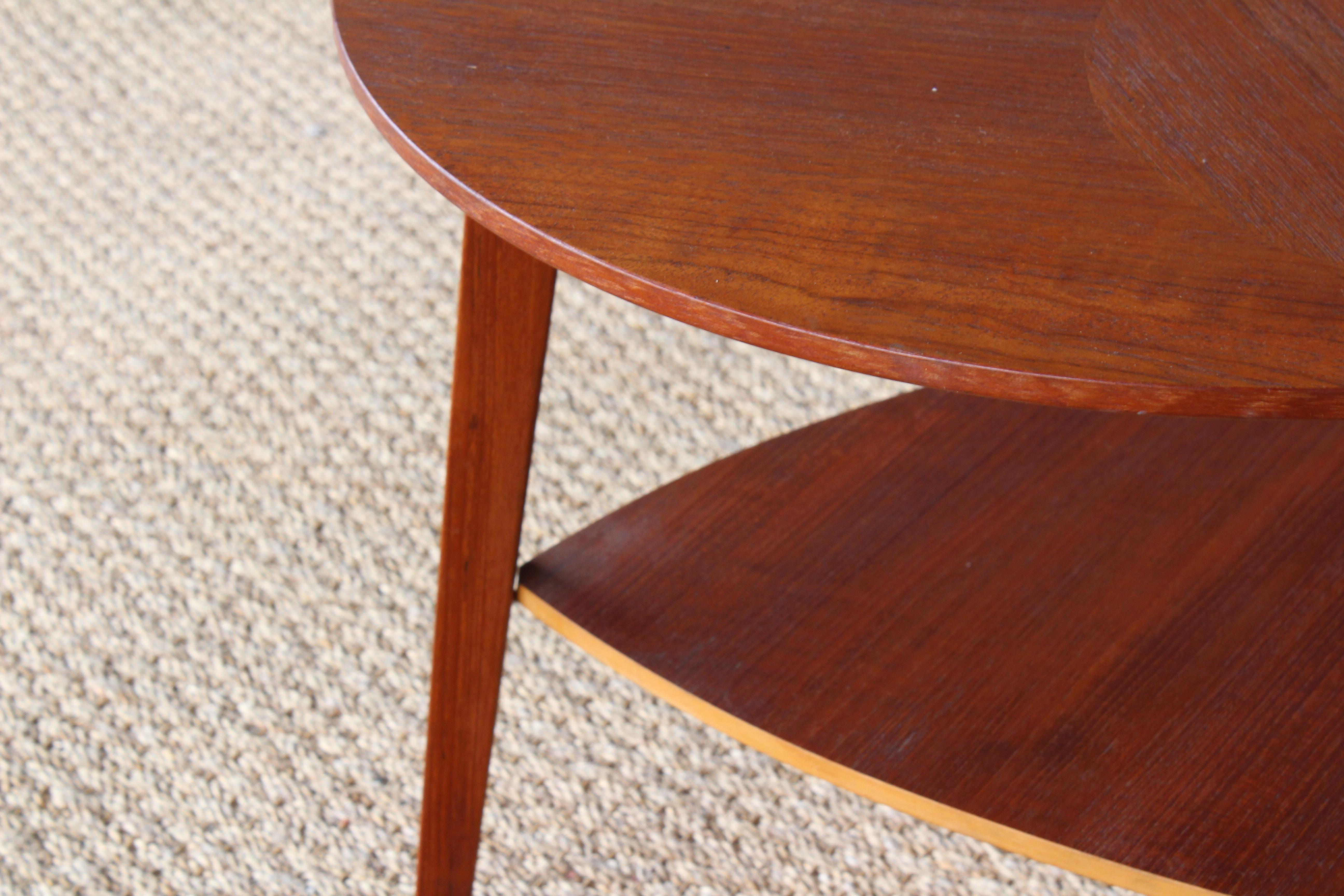 Mid-Century Modern Teak End Table, Denmark, 1950s