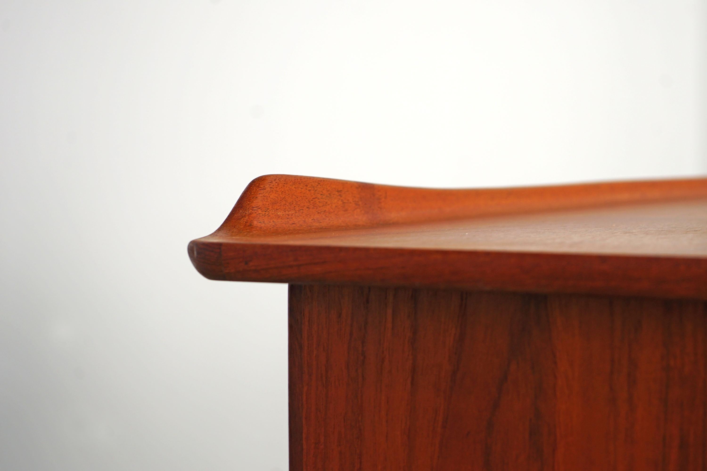 Teak Executive Desk by Svend A. Madsen for Sigurd Hansen, 1950s 1