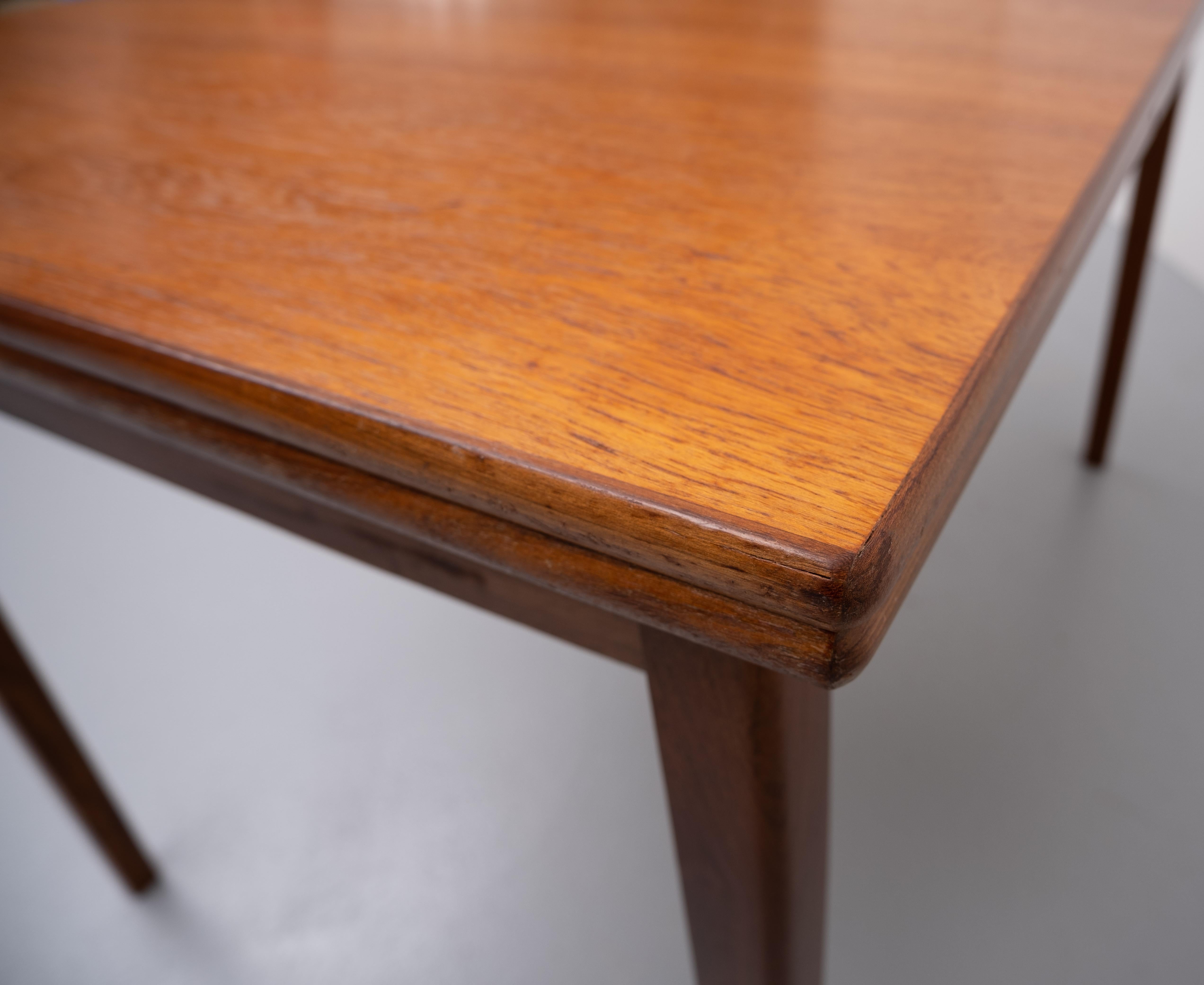 Teak Expandable Dining Table Dutch, 1960 For Sale 3