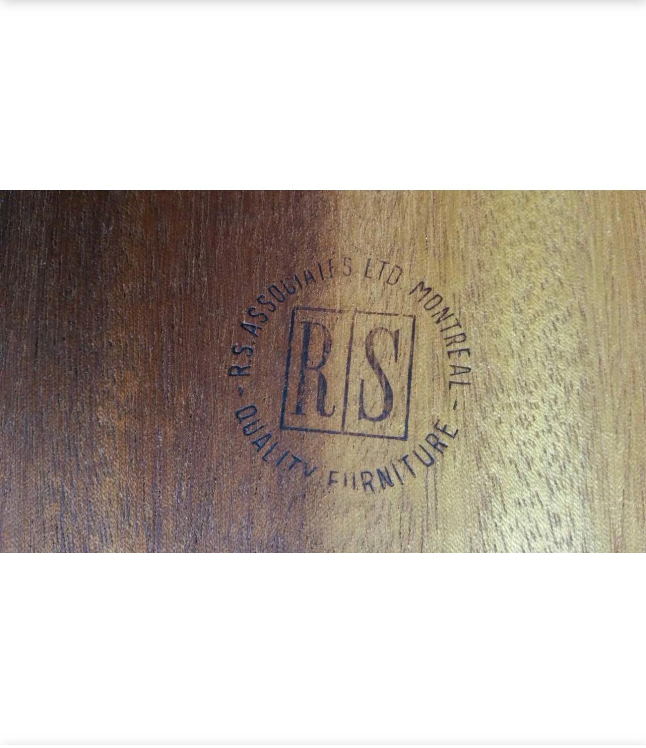 Teak Expo 67 Paar cocktail tische von RS Associates im Angebot 1