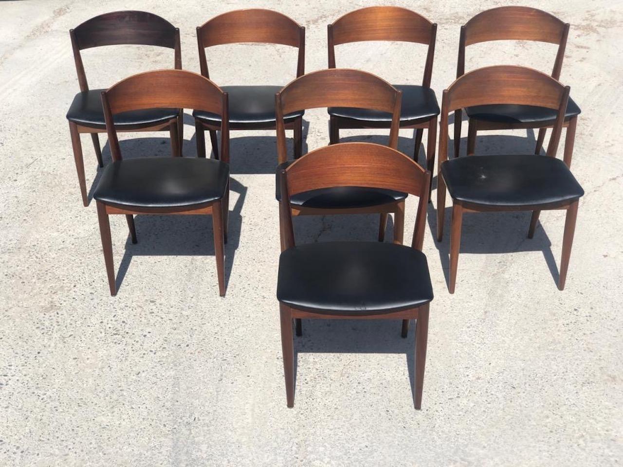 Teak Extandable Table Ib Kofod Larsen and 8 Chairs JYSK for Mobelfabrik 1960 4