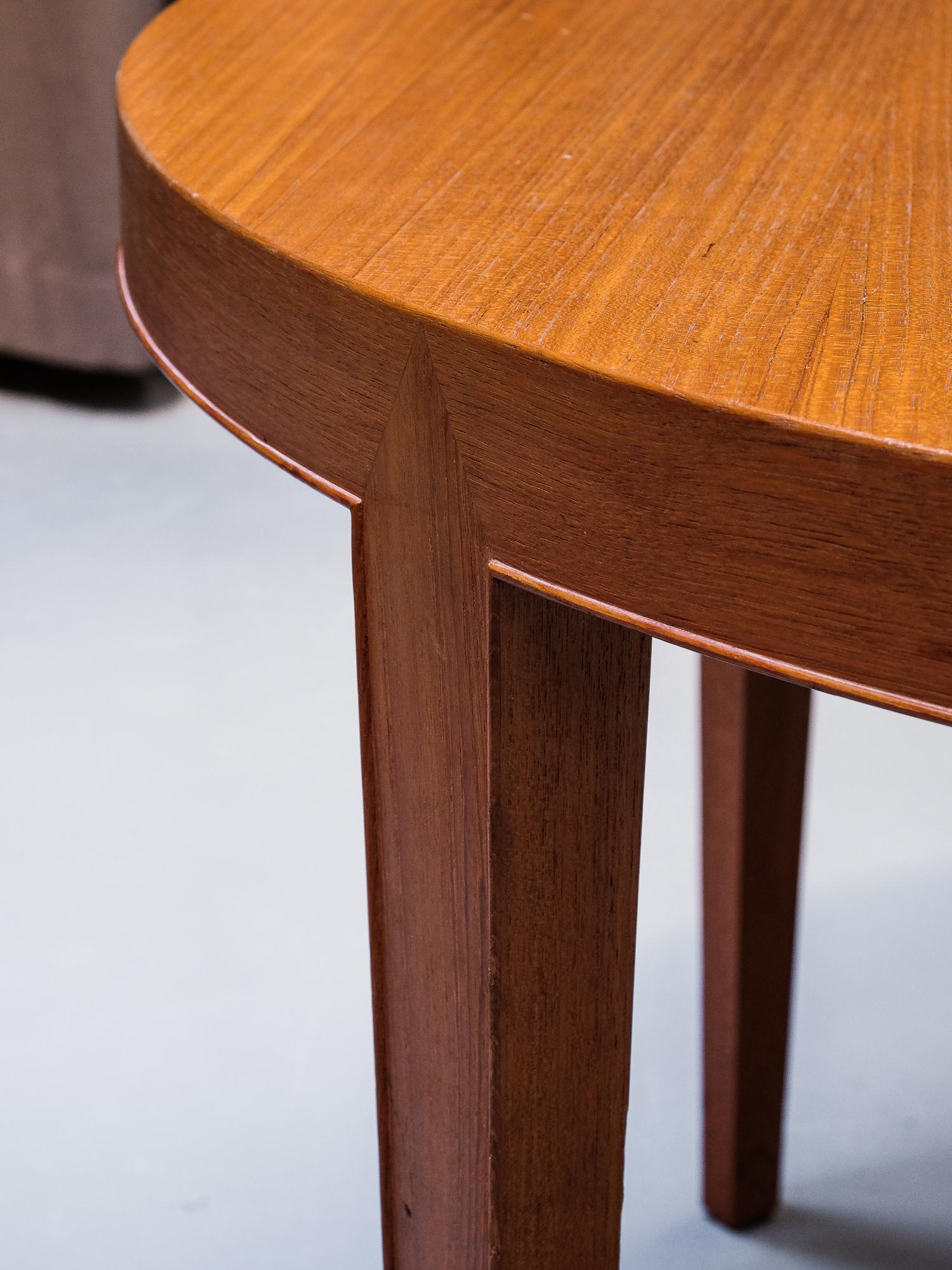 Teak Extendable Dining Table by Severin Hansen for Haslev Møbelsnedkeri, Denmark 2