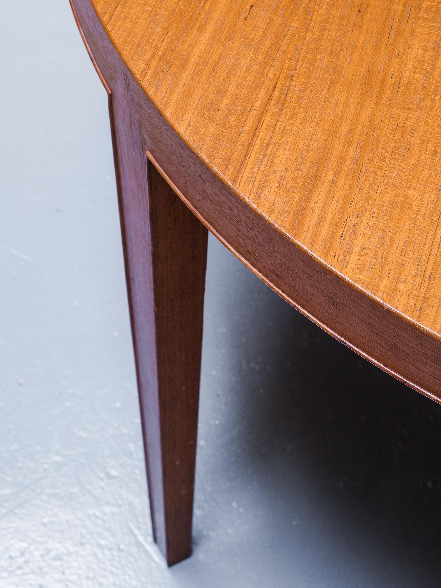 Teak Extendable Dining Table by Severin Hansen for Haslev Møbelsnedkeri, Denmark 3