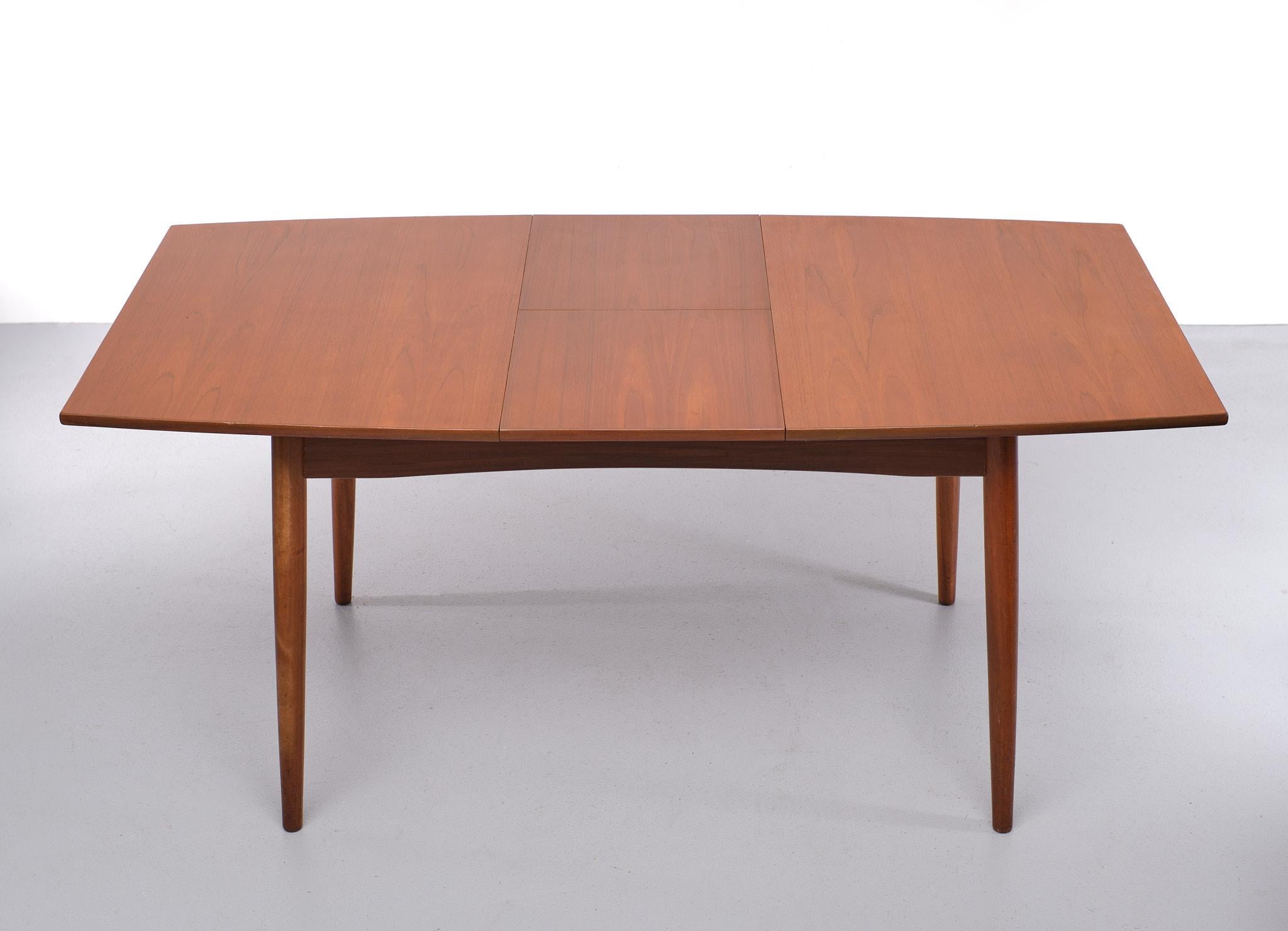 Teak Extendable Dining Table Fristho Franeker, 1960s 4