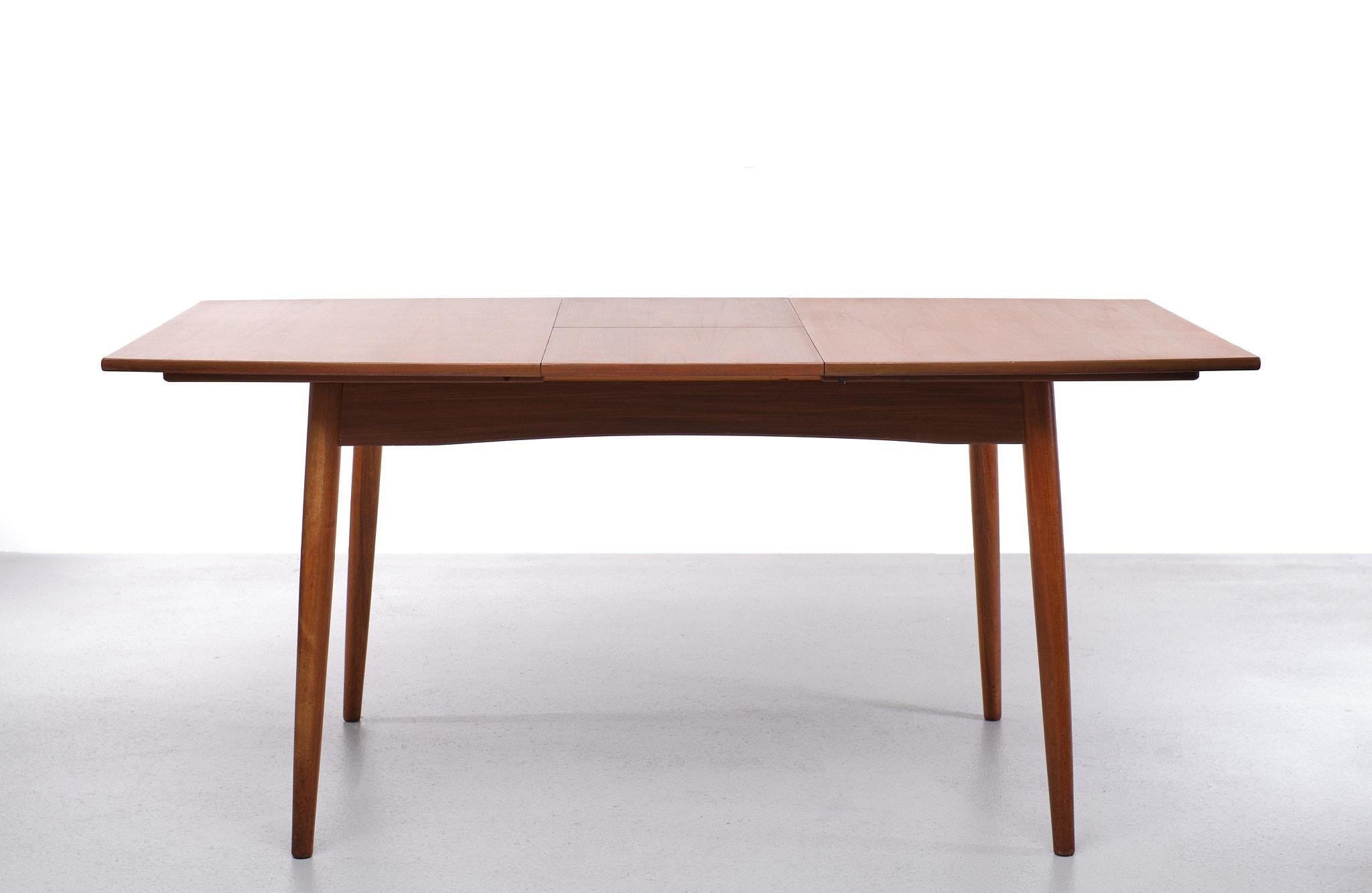 Teak Extendable Dining Table Fristho Franeker, 1960s 5