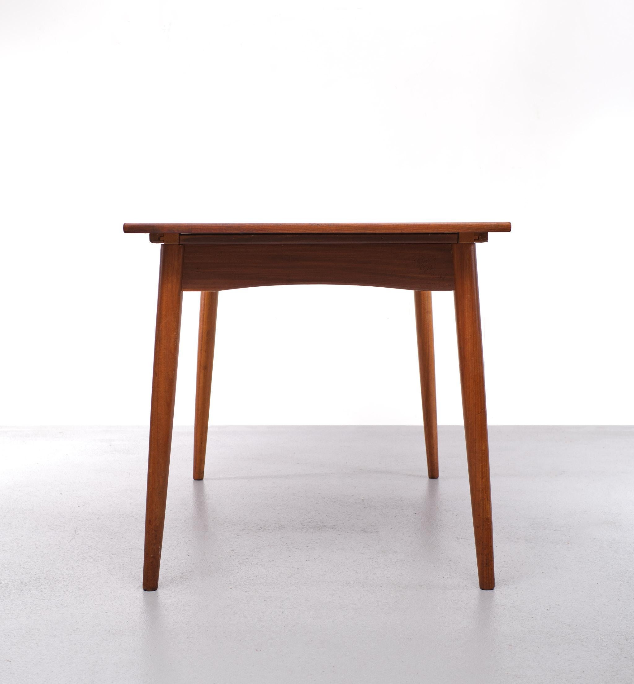 Mid-20th Century Teak Extendable Dining Table Fristho Franeker, 1960s