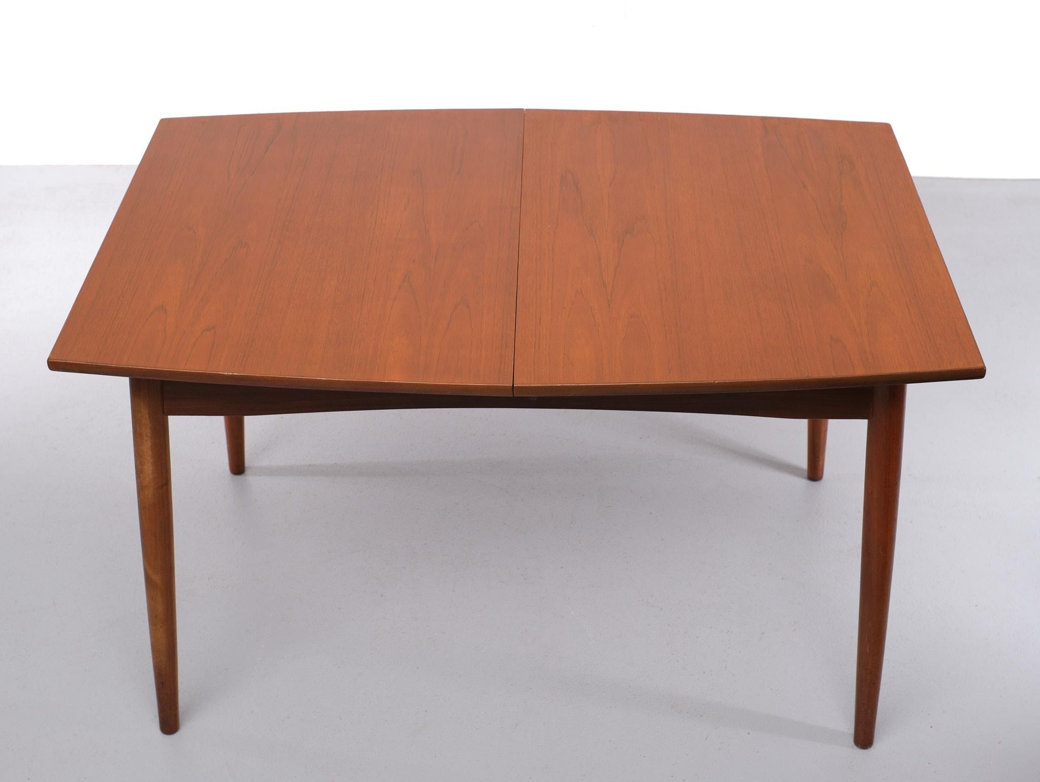 Teak Extendable Dining Table Fristho Franeker, 1960s 2