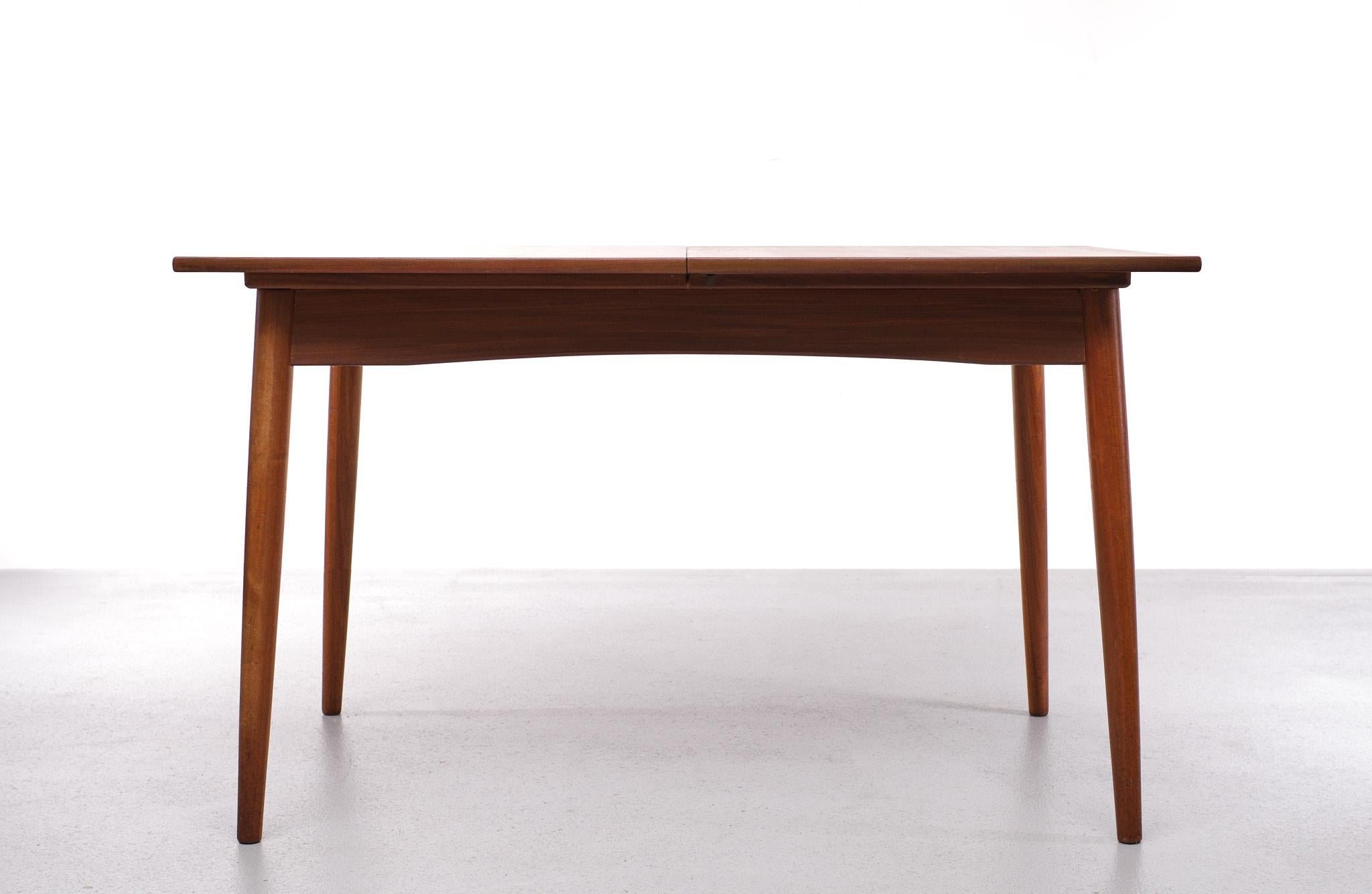 Teak Extendable Dining Table Fristho Franeker, 1960s 3
