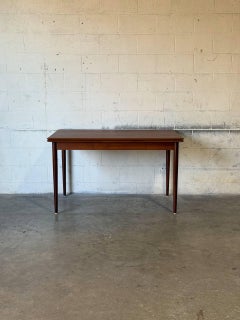 Teak Extendable Dining Table with Pull-Out Leaves Danish Vintage 1960s