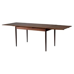 Teak Extendable Dining Table with Pull-Out Leaves Danish Vintage 1960s