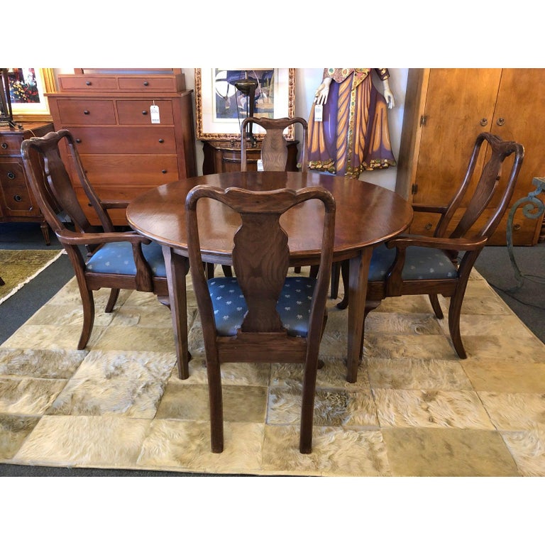 Teak Extension Dining Table + 8 Chairs, from Gumps Sf For Sale at 1stDibs