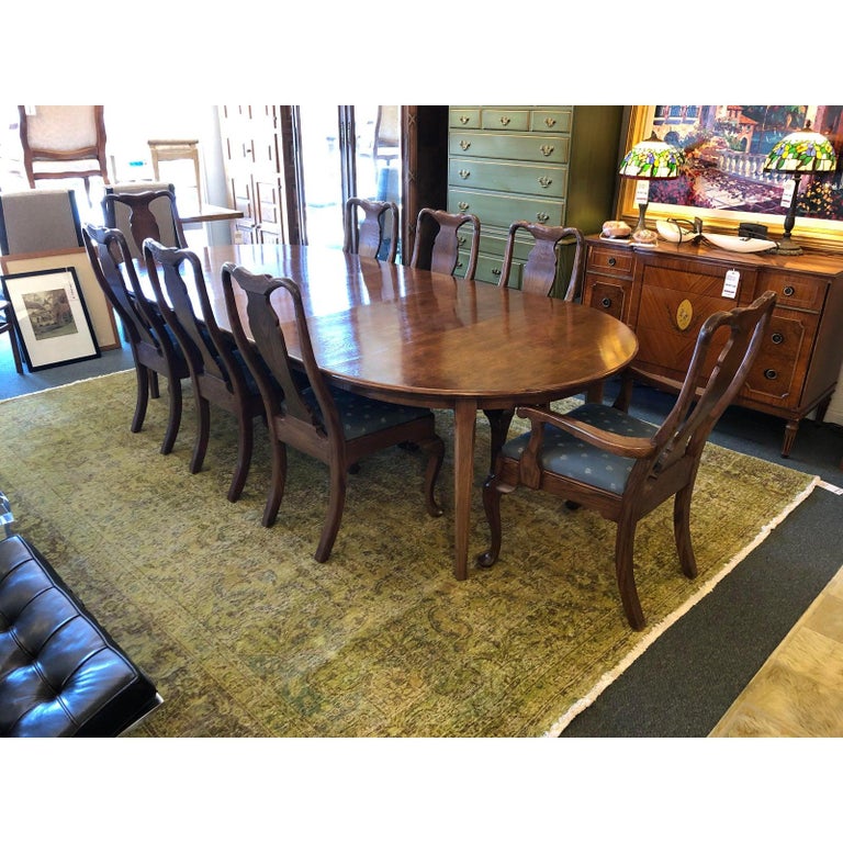 Teak Extension Dining Table 8 Chairs From Gumps Sf