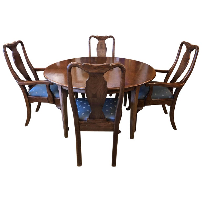 Teak Extension Dining Table and 8 Chairs, From Gumps Sf For Sale at