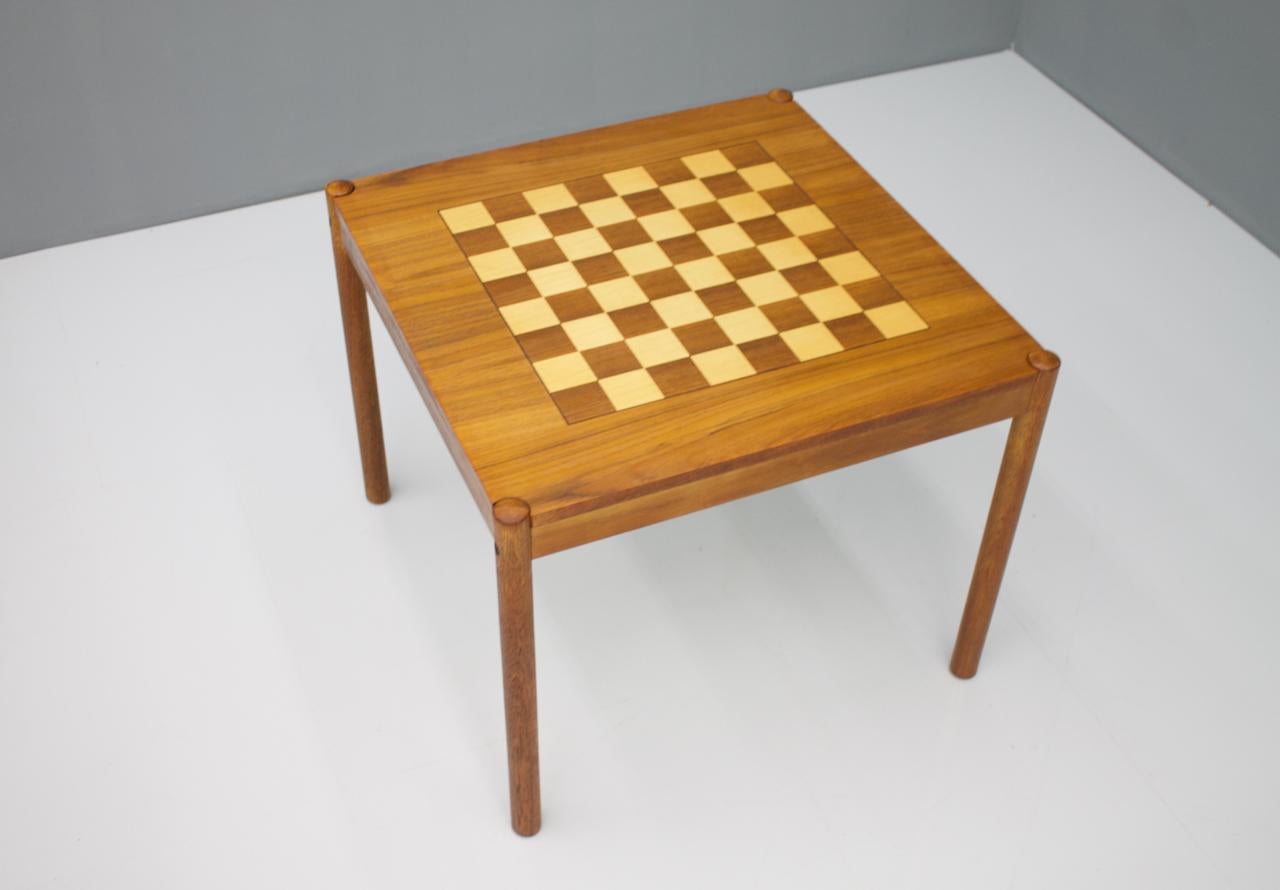 Teak Flip-Top Chess Table by Georg Petersen, Denmark, 1960s 3