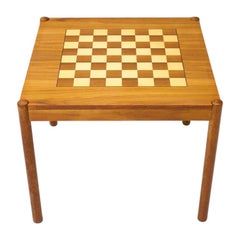 Teak Flip-Top Chess Table by Georg Petersen, Denmark, 1960s