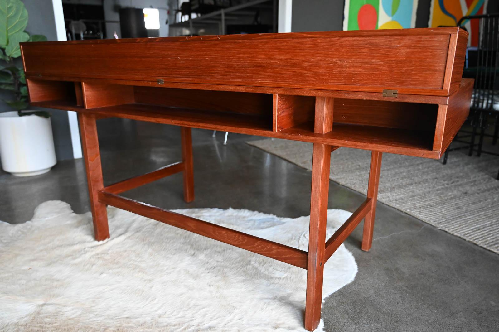 Teak Flip-Top Partners Desk by Peter Løvig Nielsen, circa 1970 2