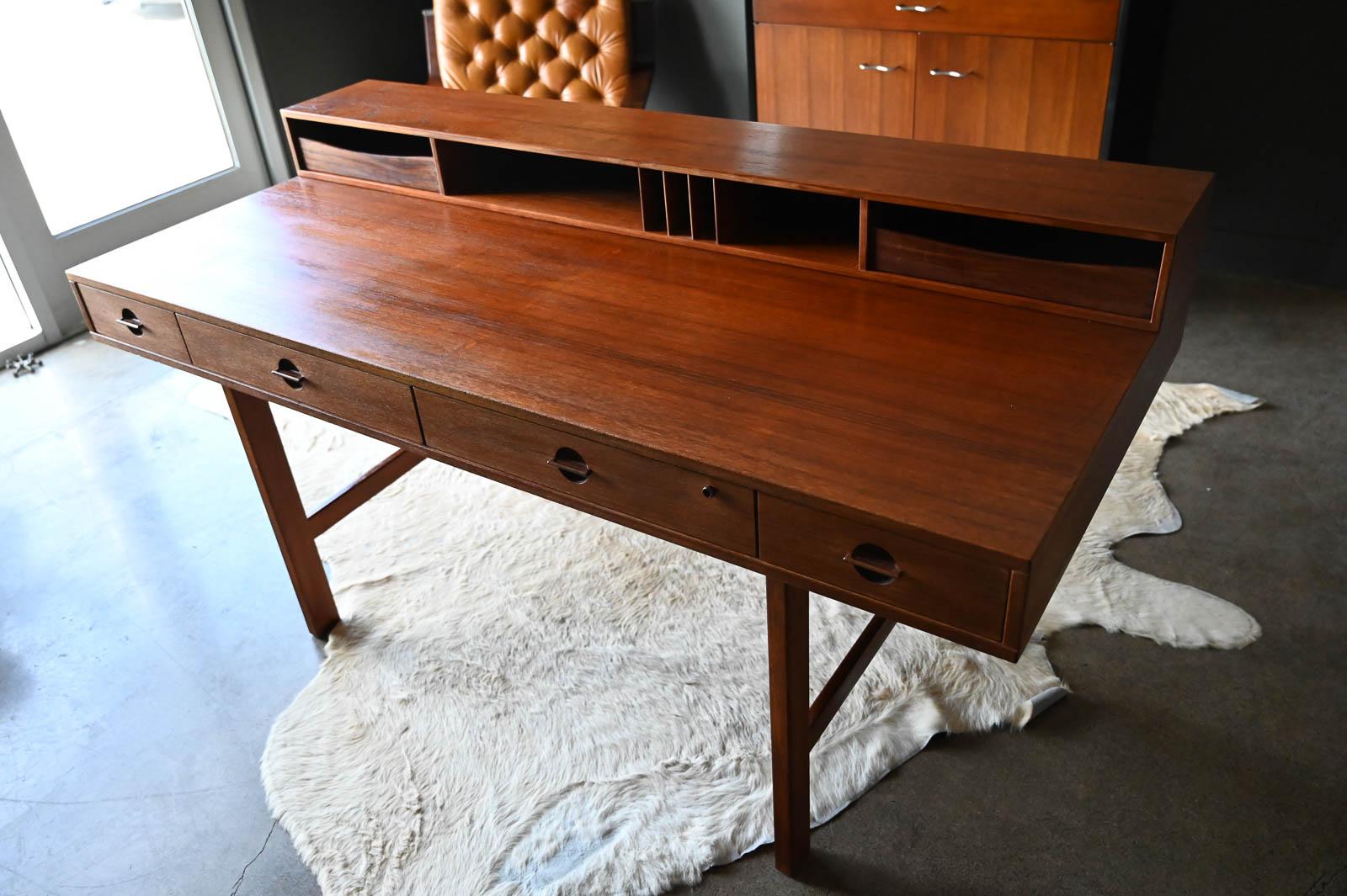 Teak Flip-Top Partners Desk by Peter Løvig Nielsen, circa 1970 3