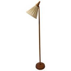 Teak Floor Lamp by Uno & Östen Kristiansson for Luxus, Sweden, 1950s