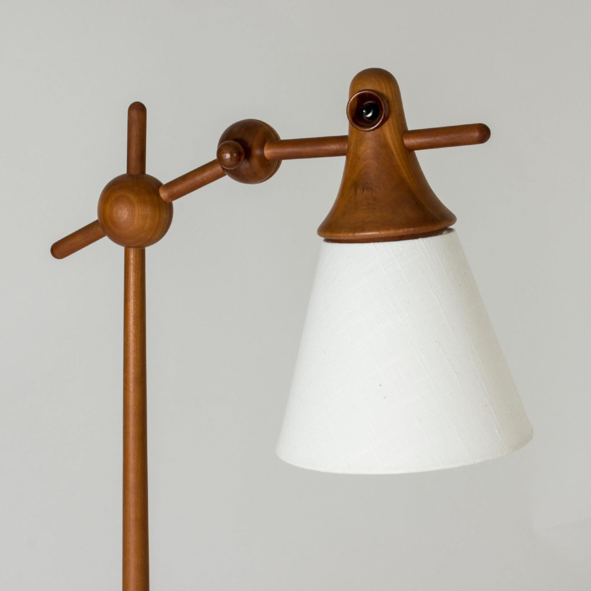 Danish Teak Floor Lamp from Haslev, Denmark, 1960s