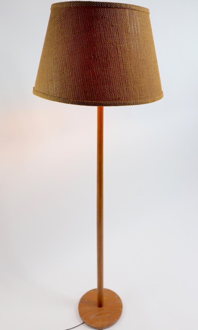 Teak Floor Lamp Made in Sweden In Good Condition In New York, NY