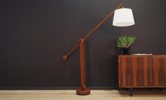 Teak Floor Lamp Vintage 1970s Danish Design