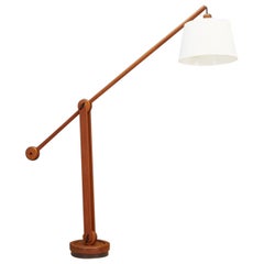 Teak Floor Lamp Vintage 1970s Danish Design