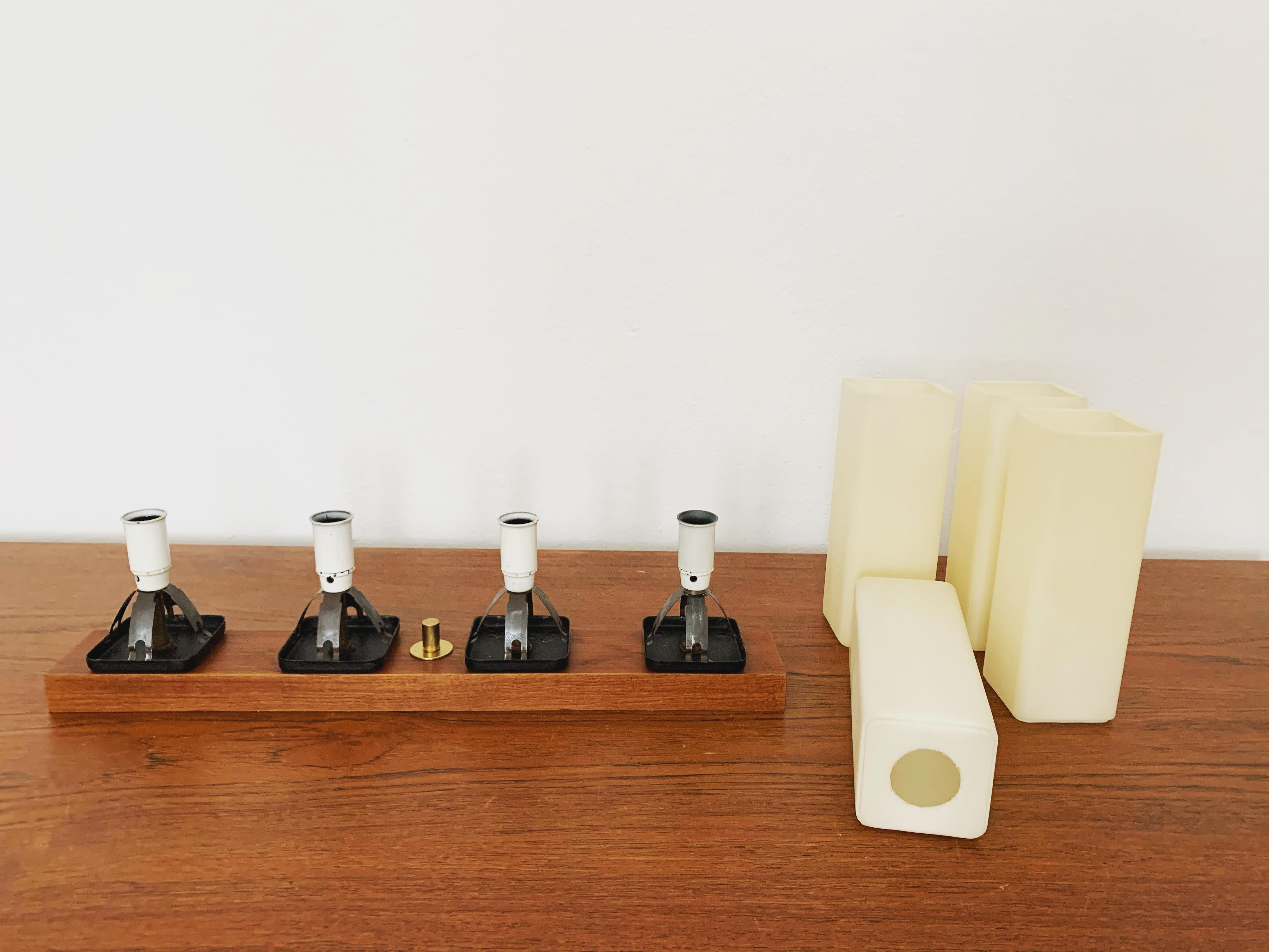 Teak Flush Lamp For Sale 4