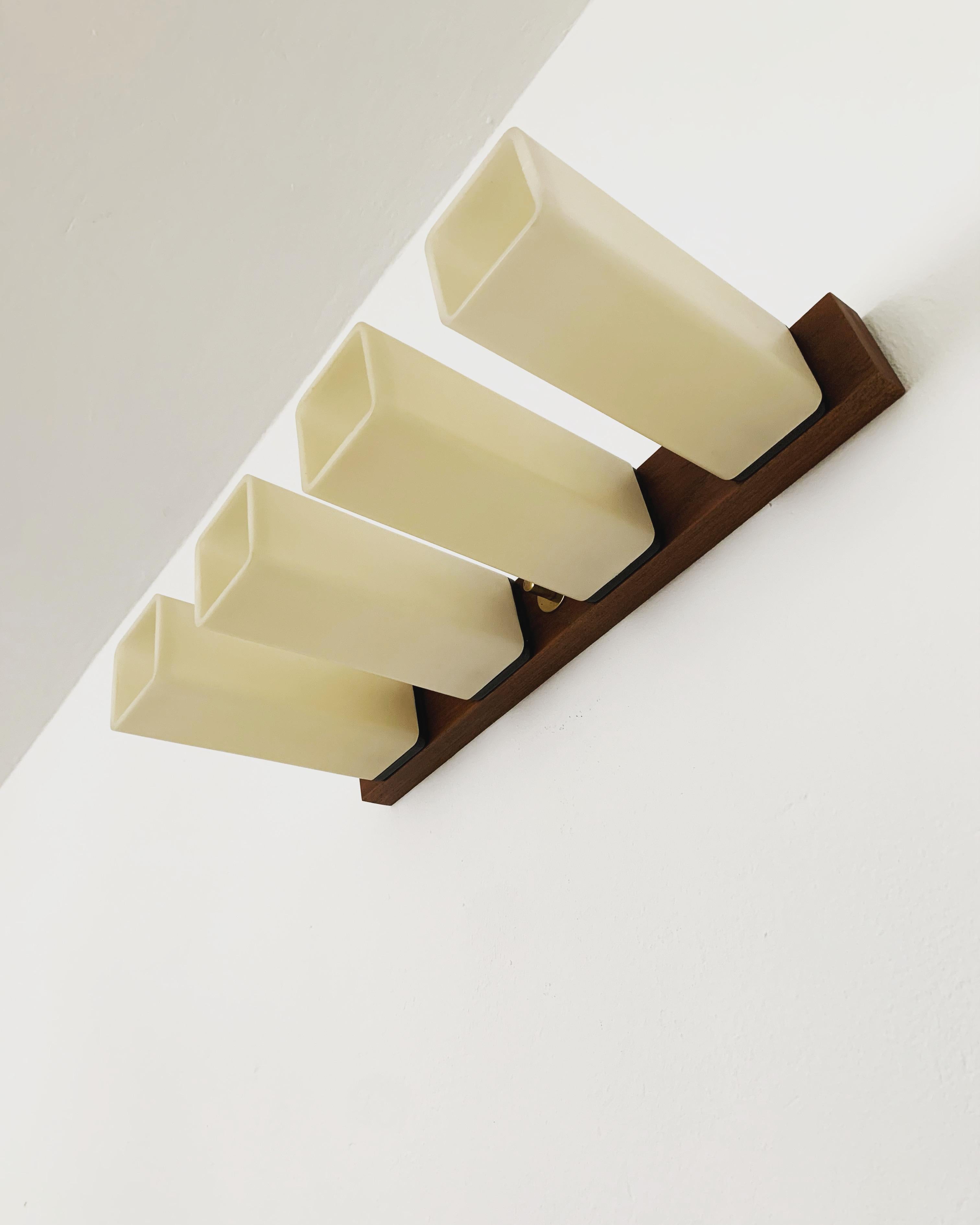 German Teak Flush Lamp For Sale