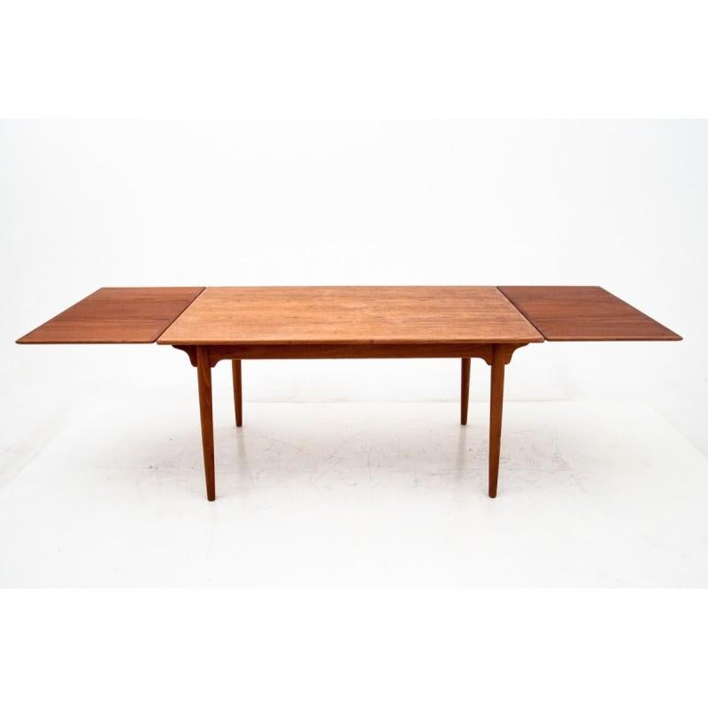 Scandinavian Modern Teak Folding Dining Room Table, Danish Desigm, 1960s