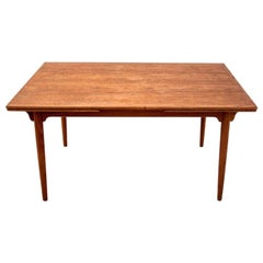 Teak Folding Dining Room Table, Danish Desigm, 1960s