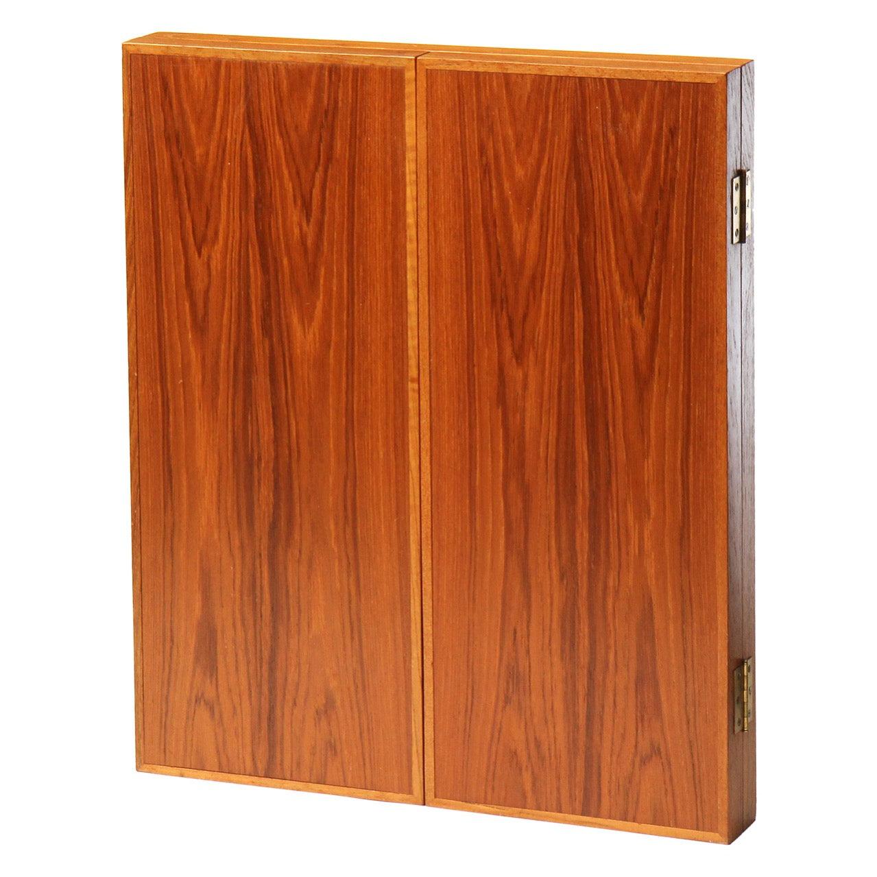 Danish Teak Folding Mirror from Denmark, 1960s For Sale