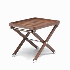 Teak Folding Table by Simone Ciarmoli and Miguel Queda