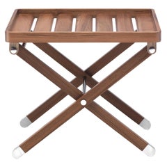 Teak Folding Table by Simone Ciarmoli and Miguel Queda