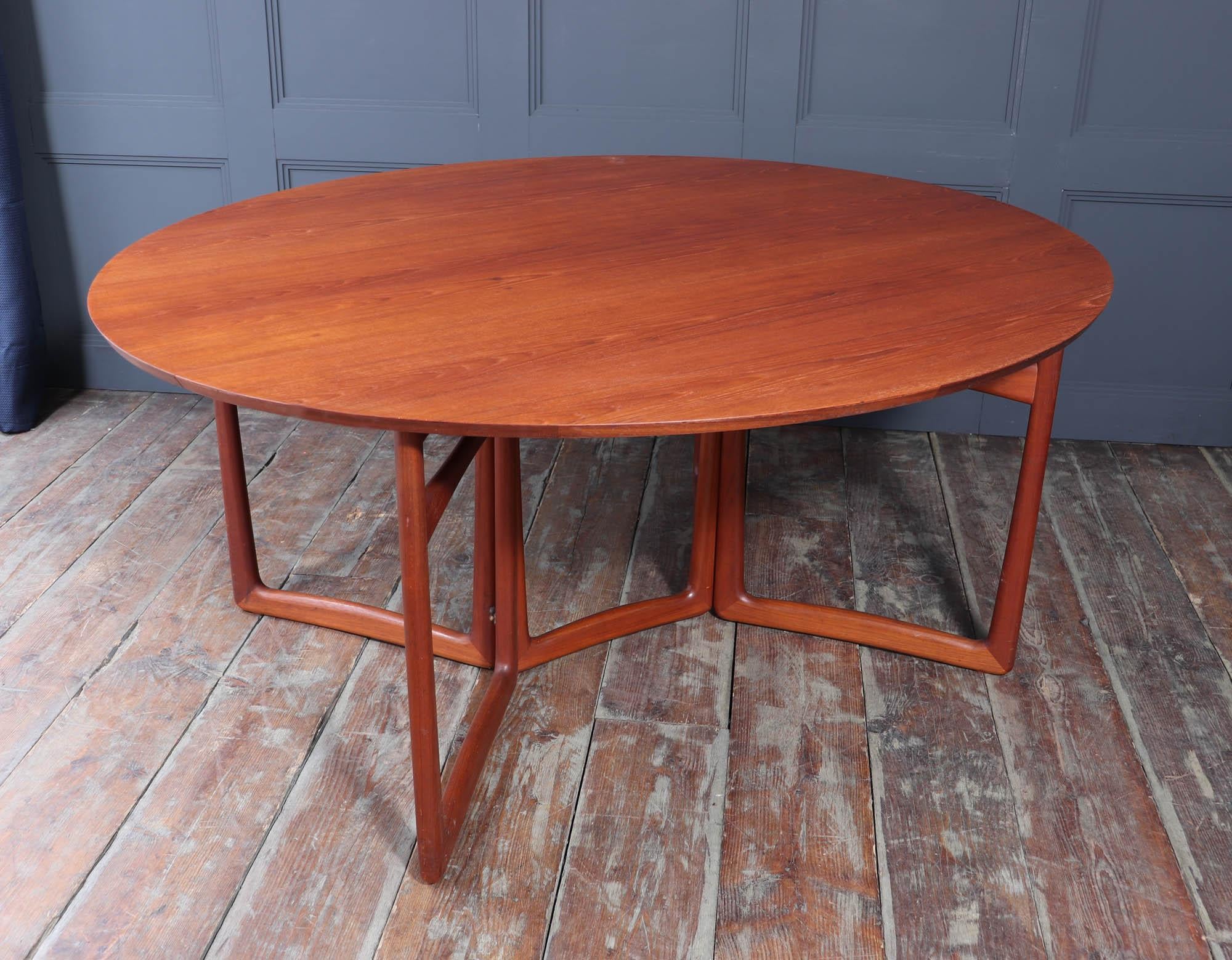 Teak Gateleg Dining Table by Hvidt & Mølgaard-Nielsen for France & Son For Sale 4