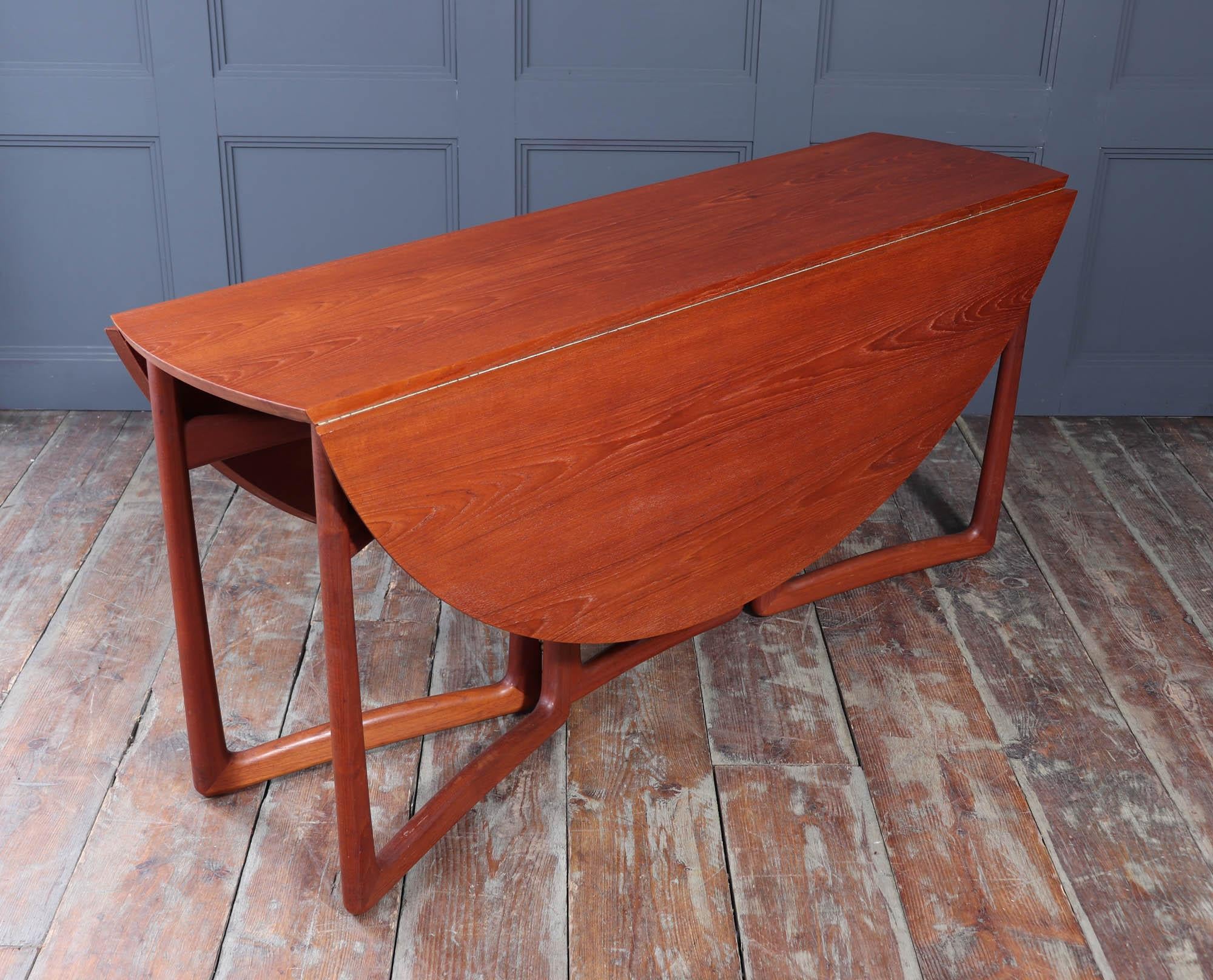 Teak Gateleg Dining Table by Hvidt & Mølgaard-Nielsen for France & Son For Sale 6