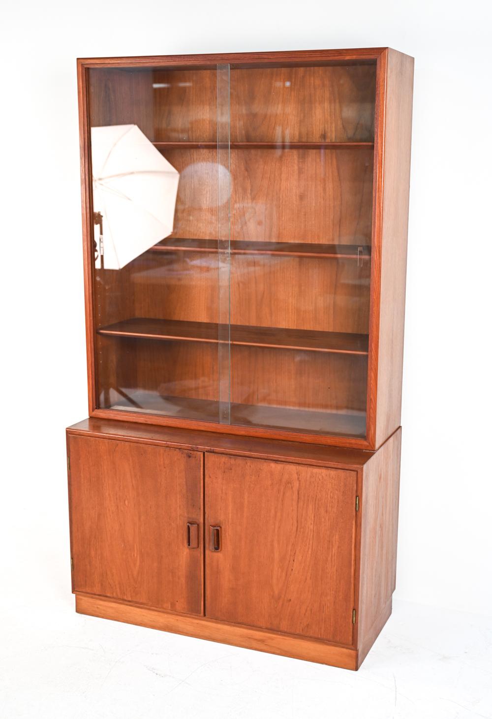 glass fronted bookcase