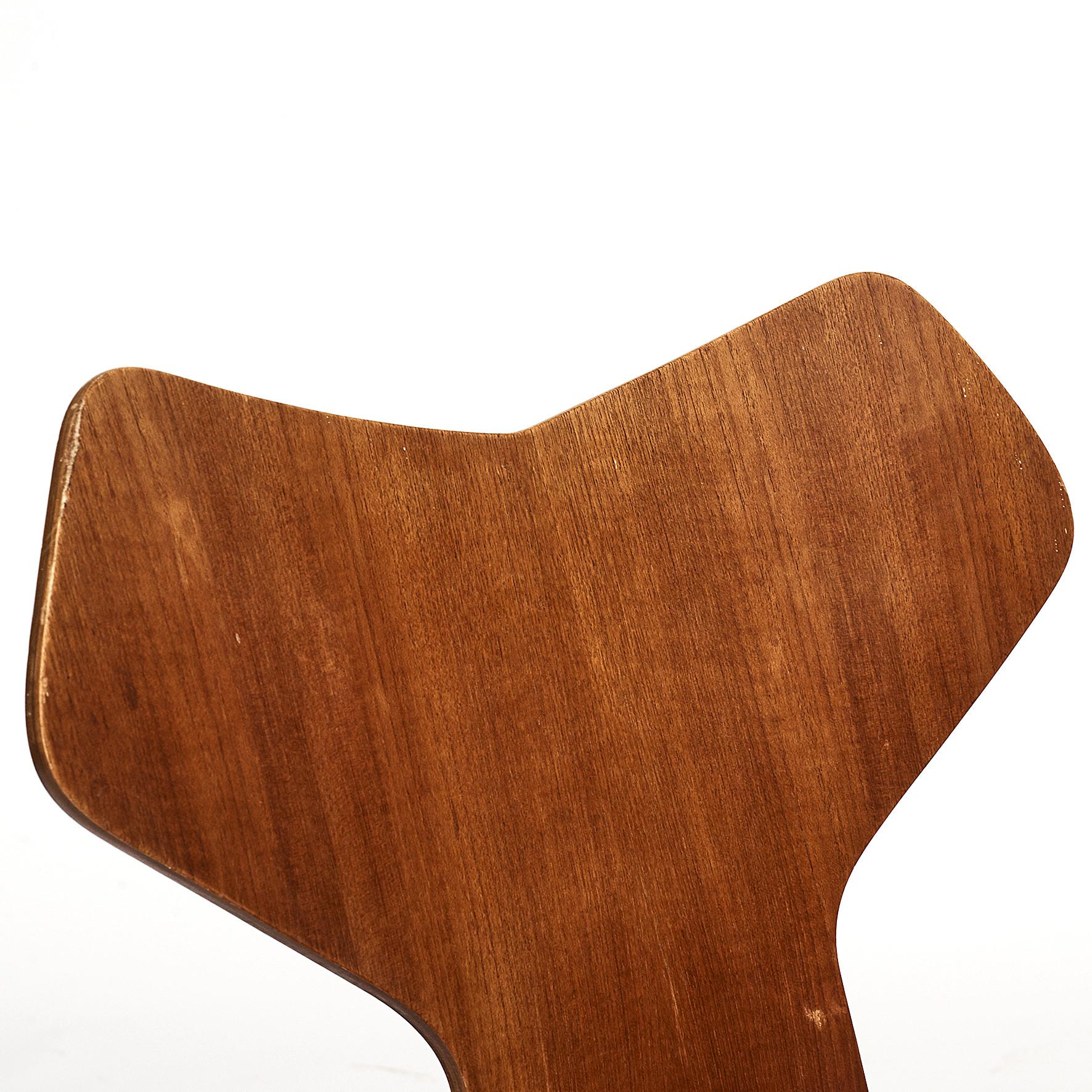 Teak Grand Prix Chairs by Arne Jacobsen, Set of Six 3