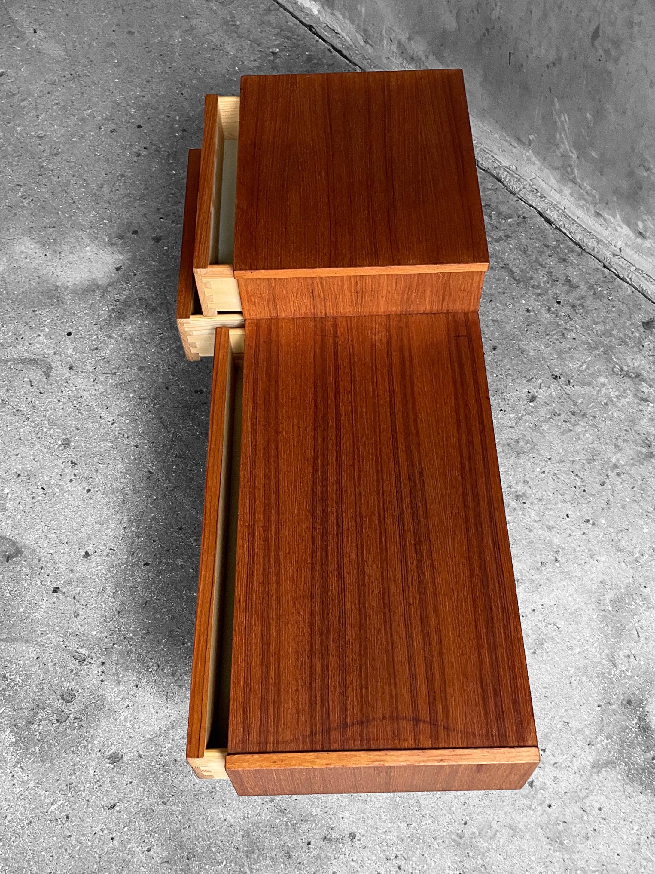 Teak Hallway Sideboard Bench, Denmark, 1960s 1