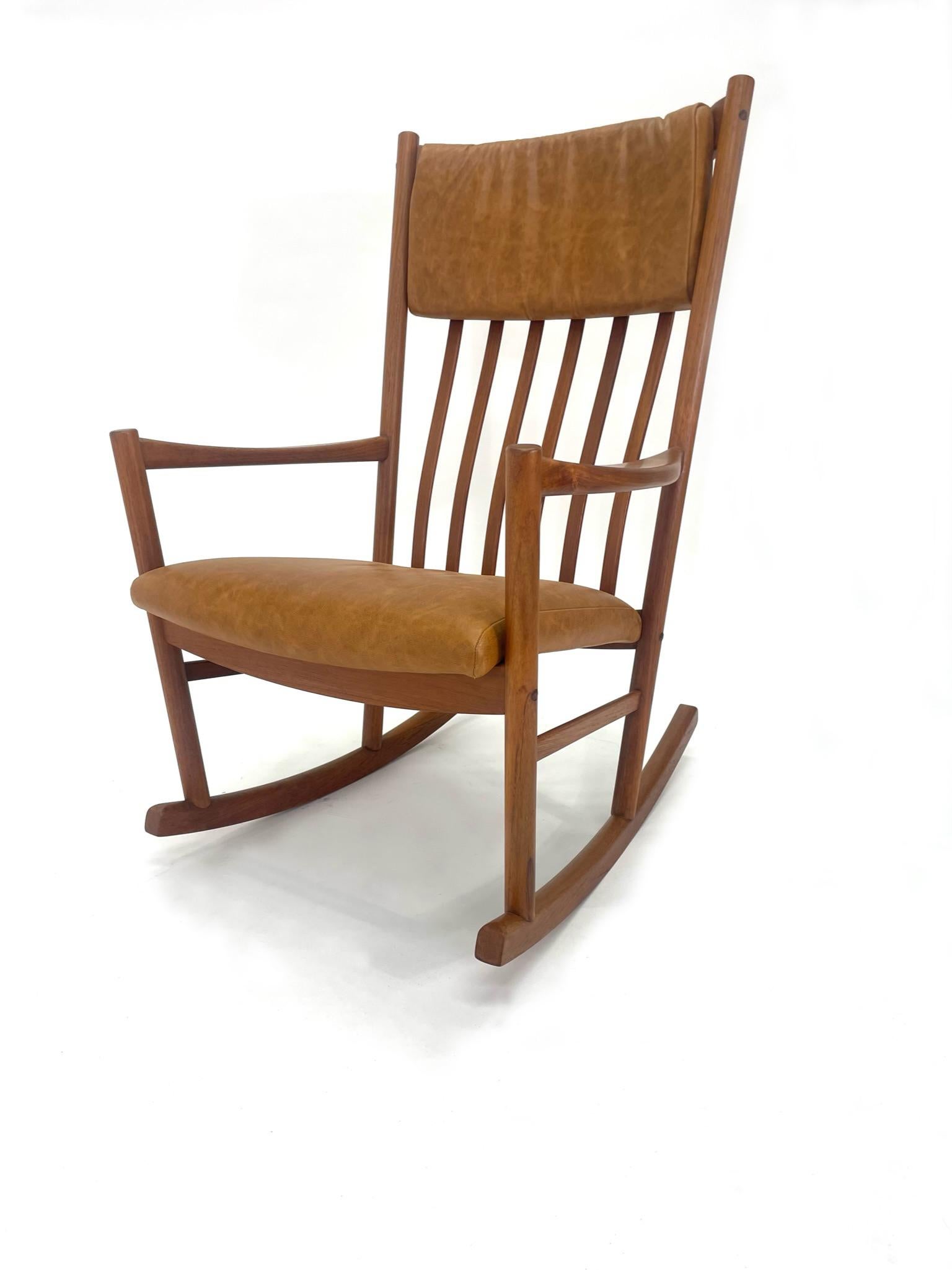 Teak Hans J. Wegner Rocking Chair, Circa 1960s 3