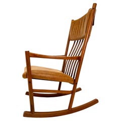 Teak Hans J. Wegner Rocking Chair, Circa 1960s
