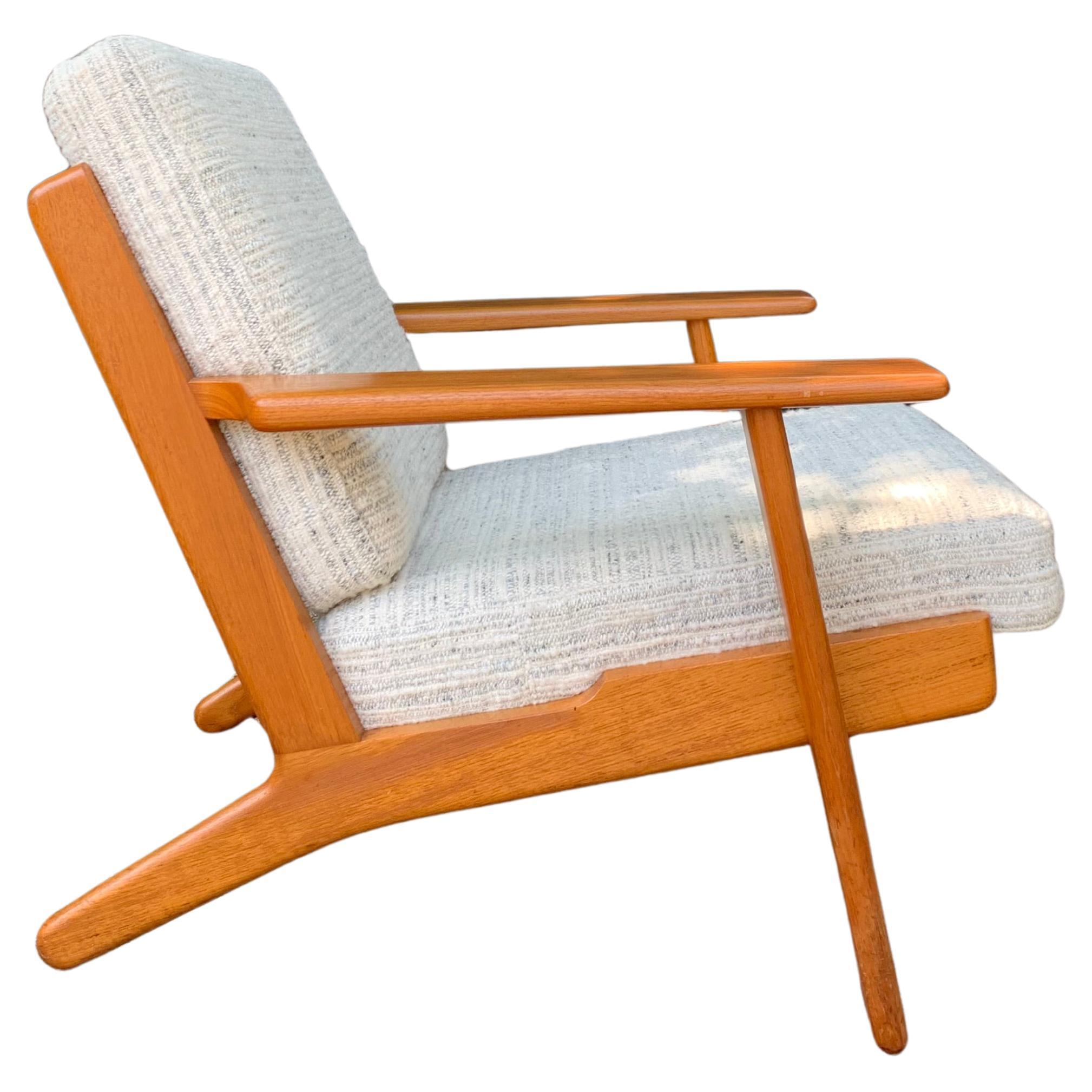 Teak Hans Wegner Lounge Chair GE290 by GETAMA - Fully Restored  For Sale