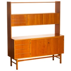 Teak Highboard Buffet Cabinet from Sweden, 1950
