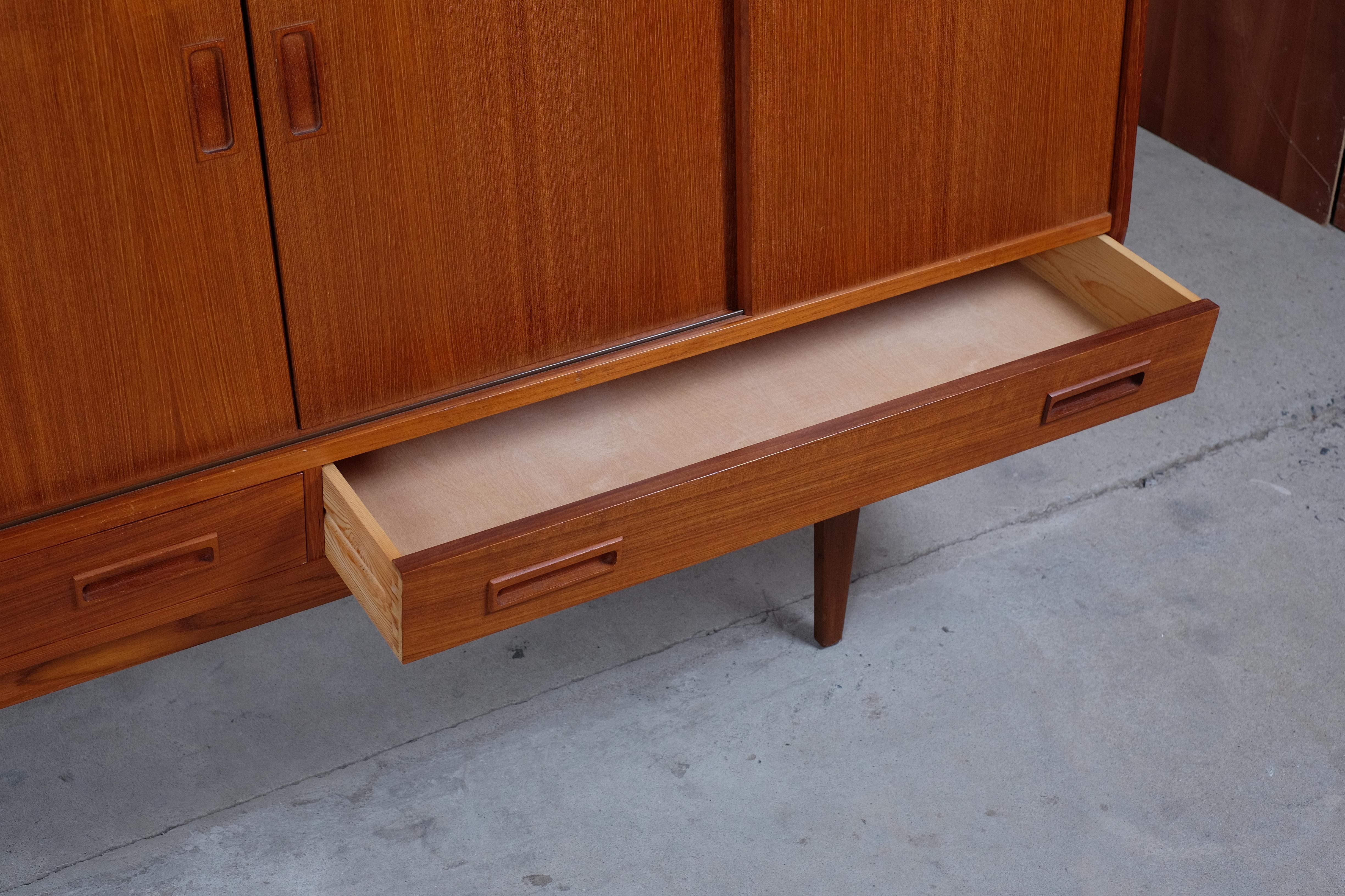 Teak Highboard by Børge Seindal for P. Westergaard, Danish Design, 1960s 2