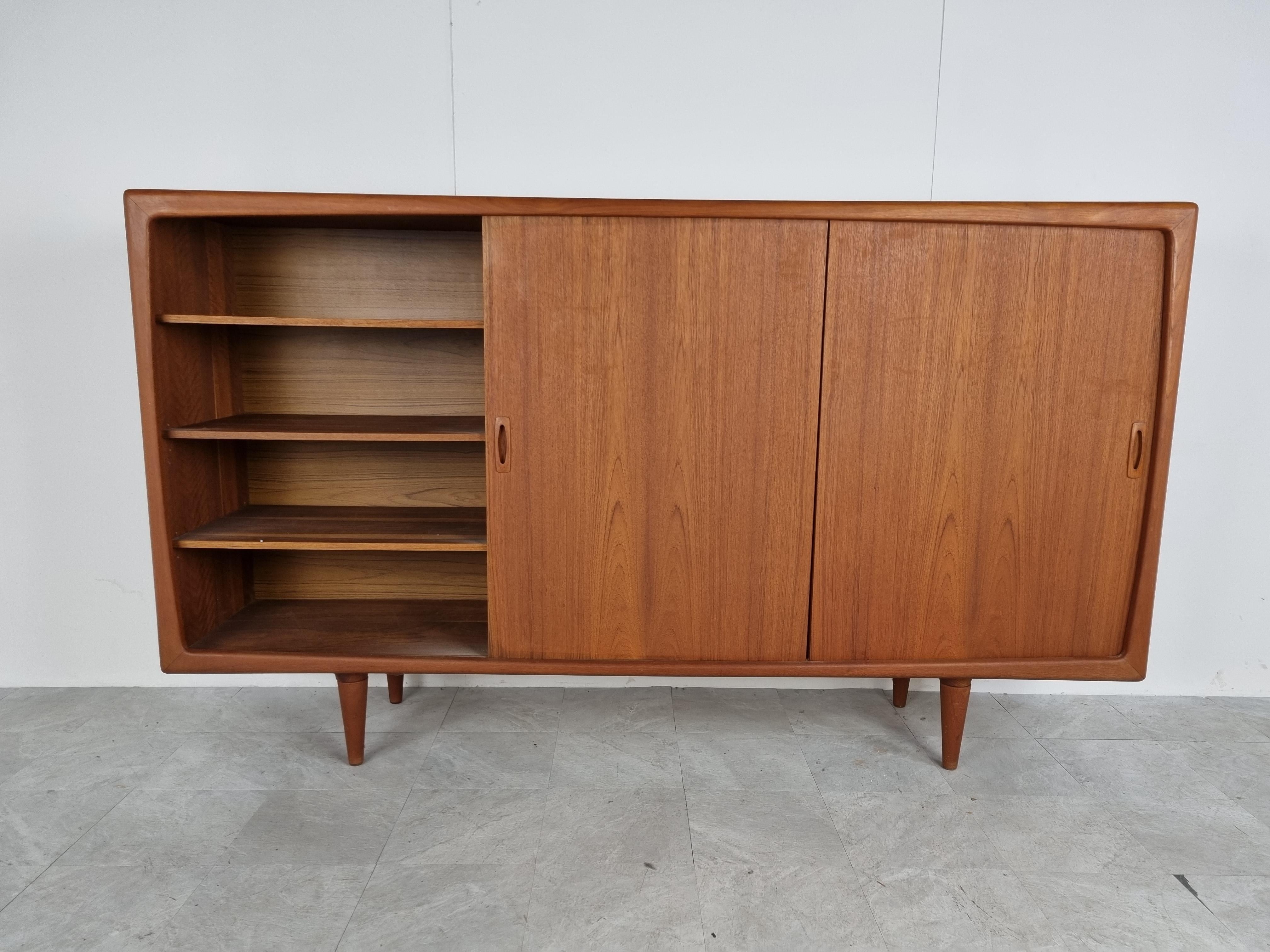 Teak Highboard by HP Hansen Made in Denmark, 1960s 3