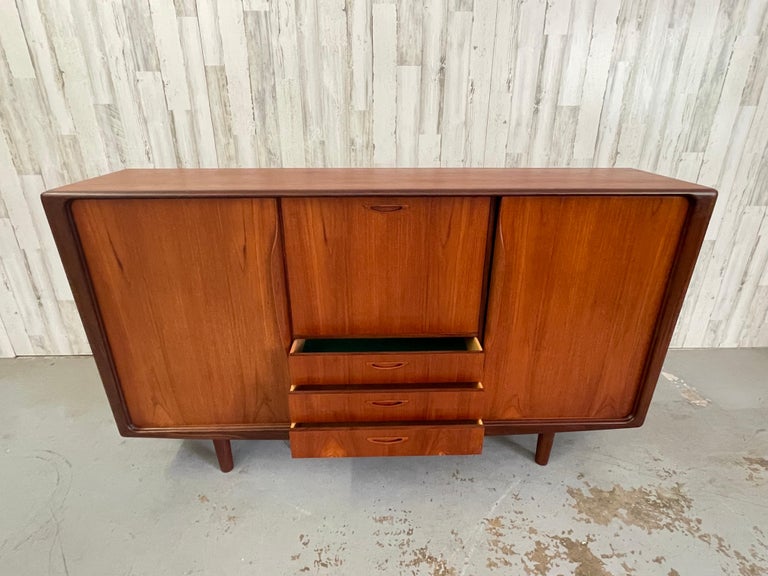 Teak Highboard by H.W. Klein for Bramin 1960s For Sale 9