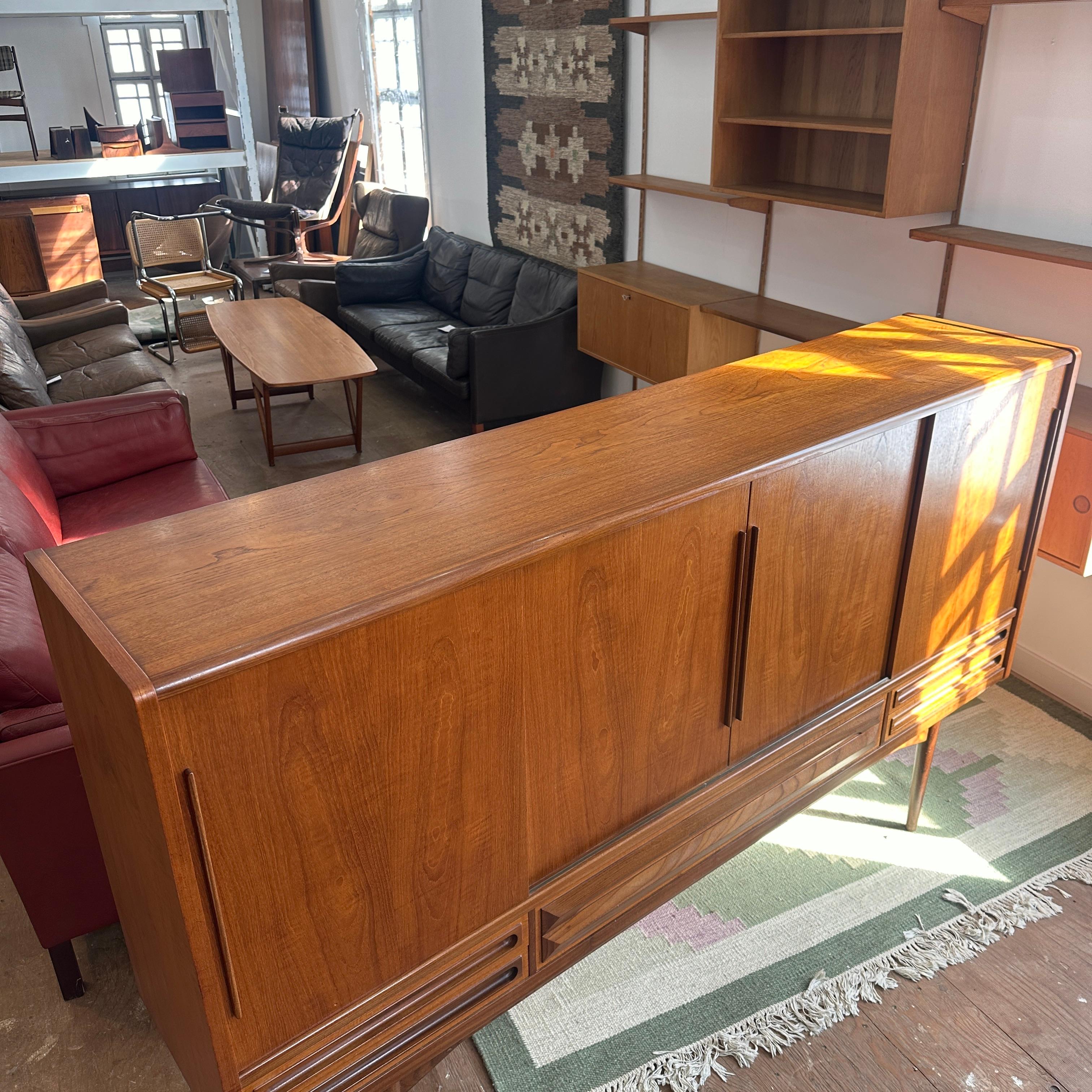 Teak Highboard by Johannes Andersen For Sale 3