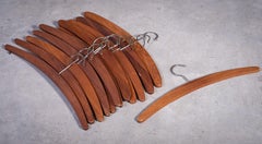Teak Jacket Hangers, 1960s, Set of 13