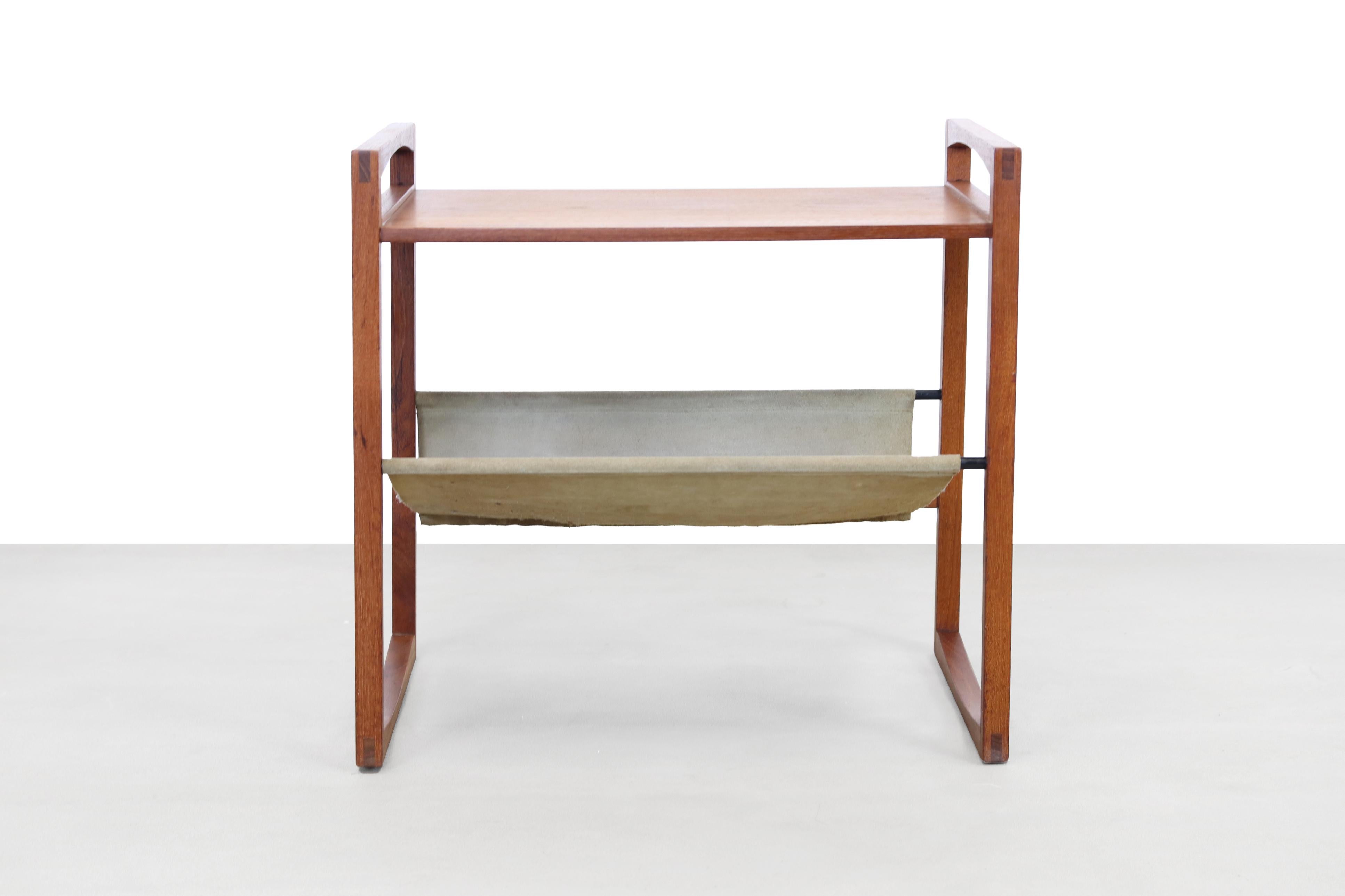 Scandinavian Modern Teak Kai Kristiansen Magazine Rack for Sika Mobler Side Table